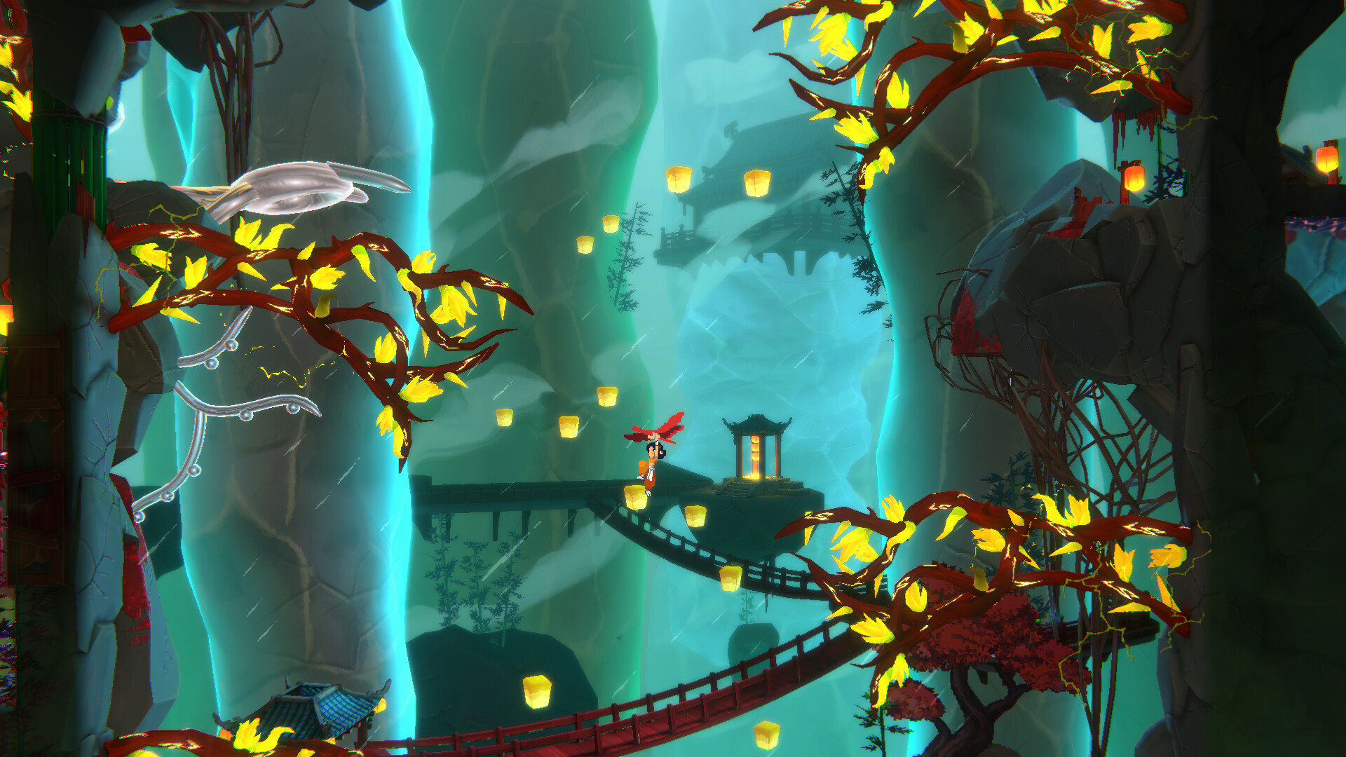 Official Akatori Steam store screenshot (image 5 of 11) showing in-game environment and combat.