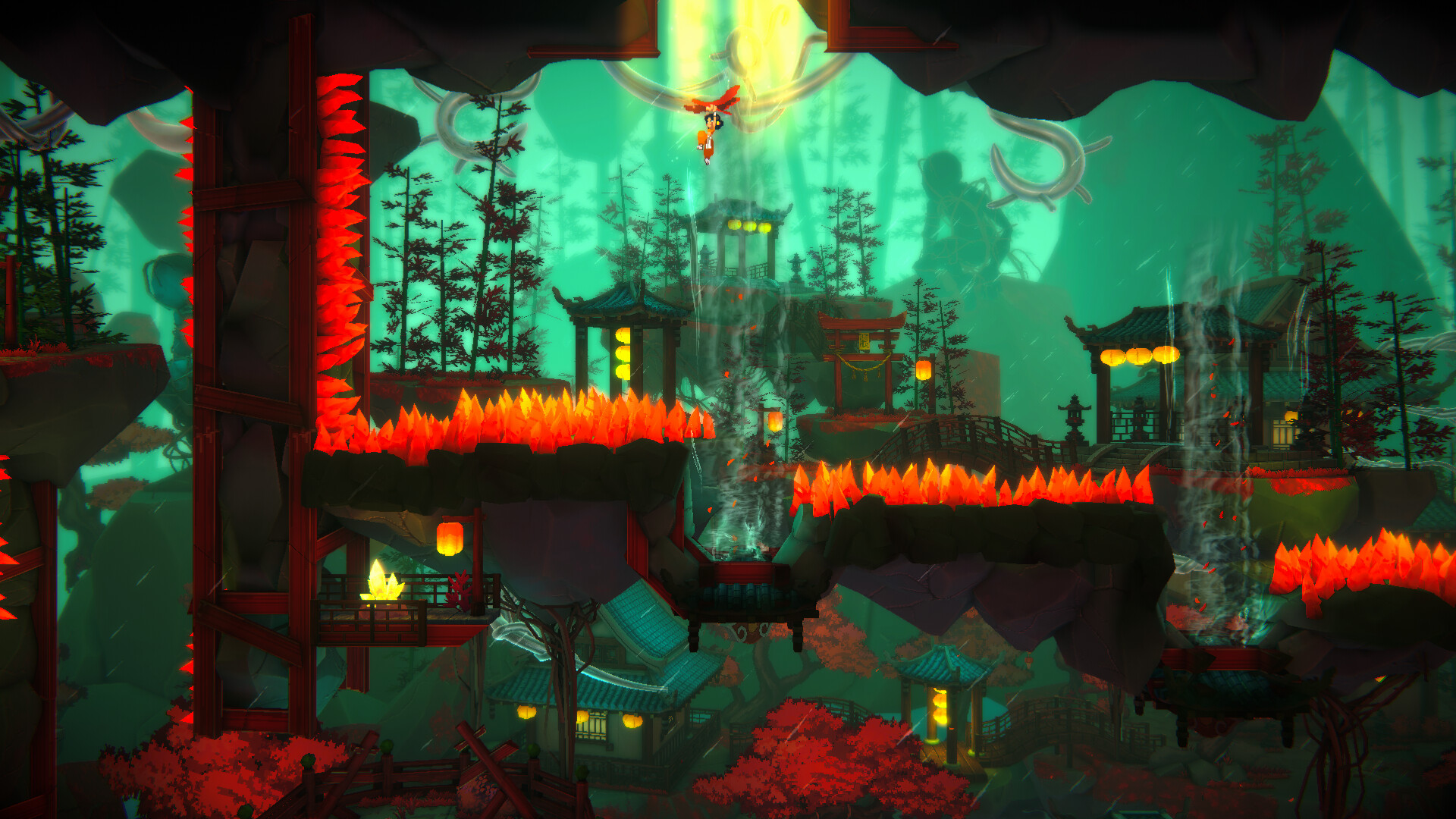 Official Akatori Steam store screenshot (image 9 of 11) showing in-game environment and combat.