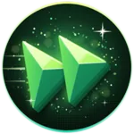 Instant Spins gamepass icon: green double fast-forward arrows