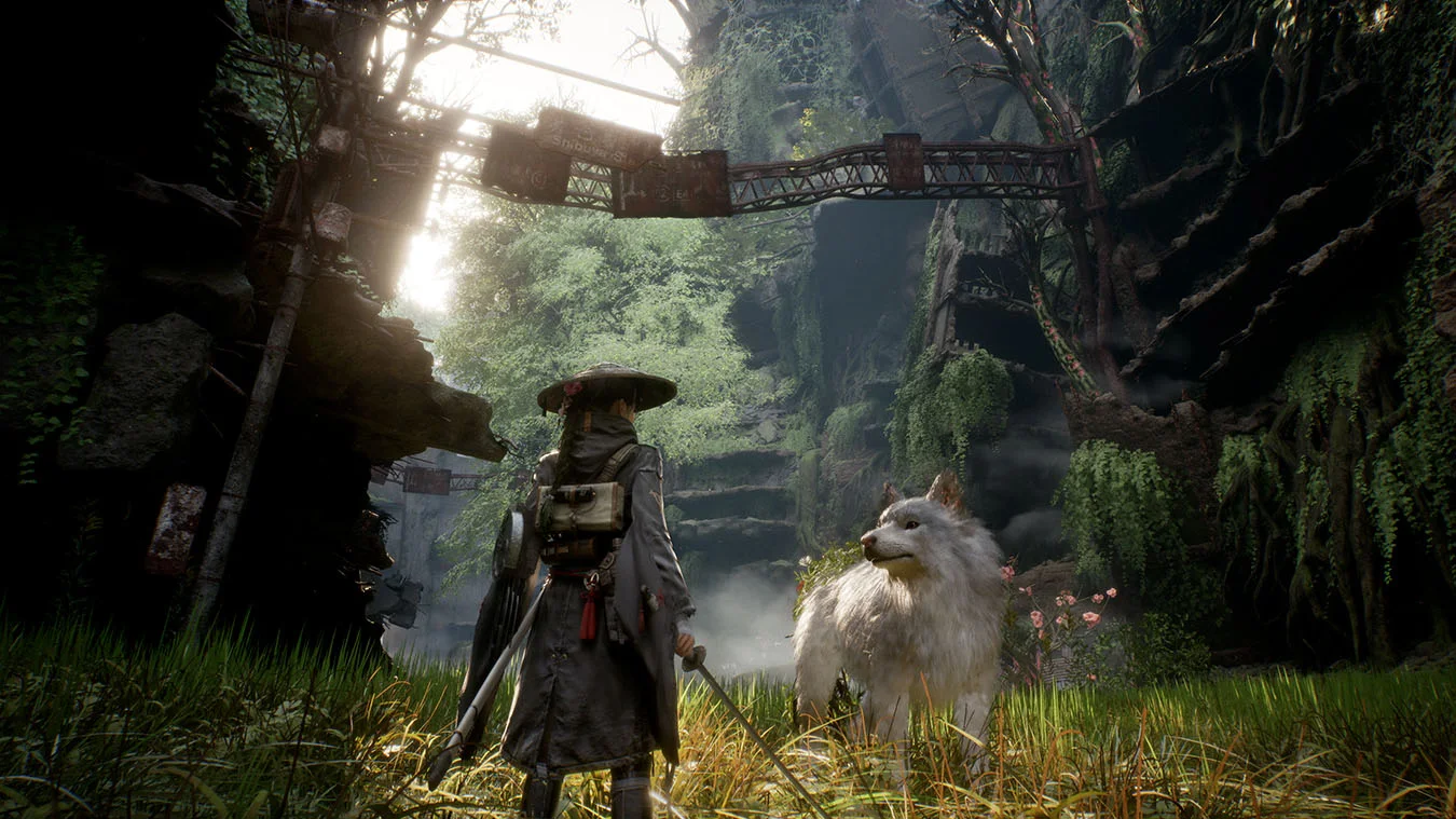 Official Xbox gallery image showing an overgrown Shibuya street.