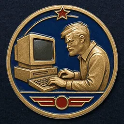Official Steam achievement icon for Hacker in Breathedge 2.