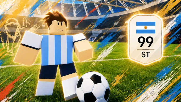 Build A Soccer Squad player cards and squad rating screen