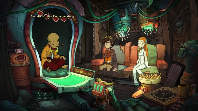 The Floating Black Market in Chaos on Deponia