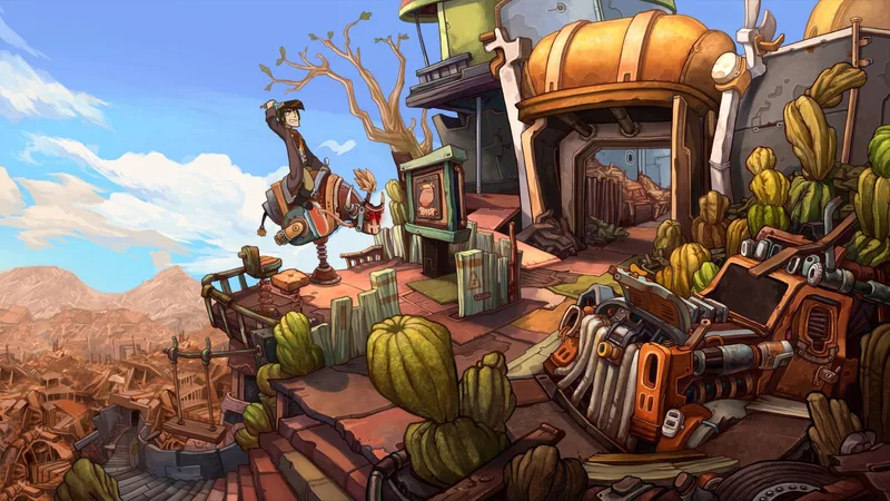 A puzzle scene from Deponia