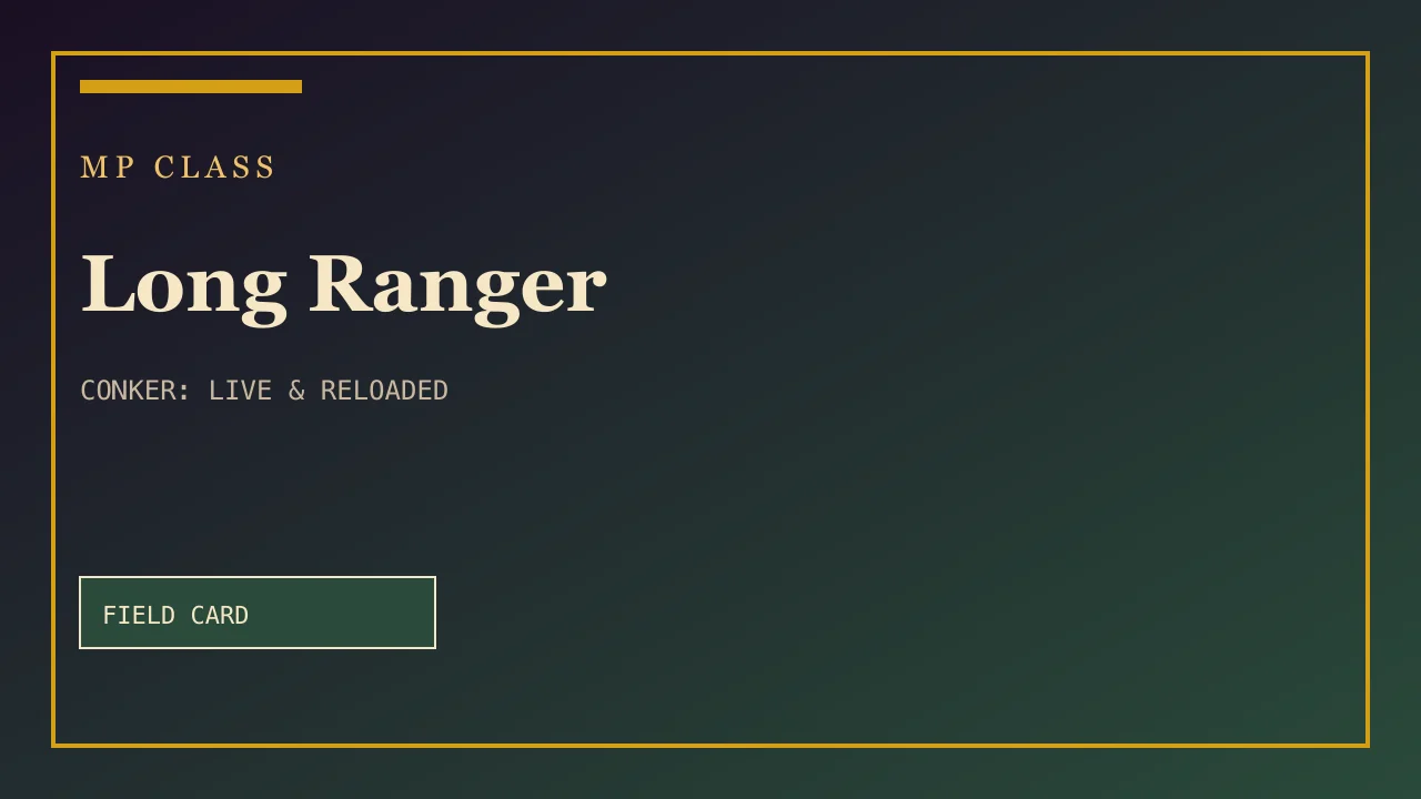 Long Ranger field card — MP Class in Conker: Live and Reloaded