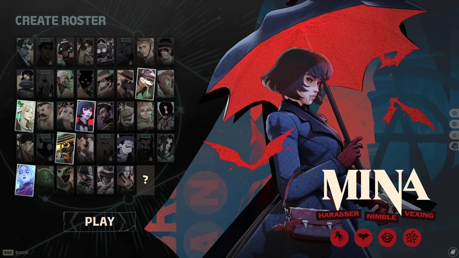 Deadlock Create Roster screenshot