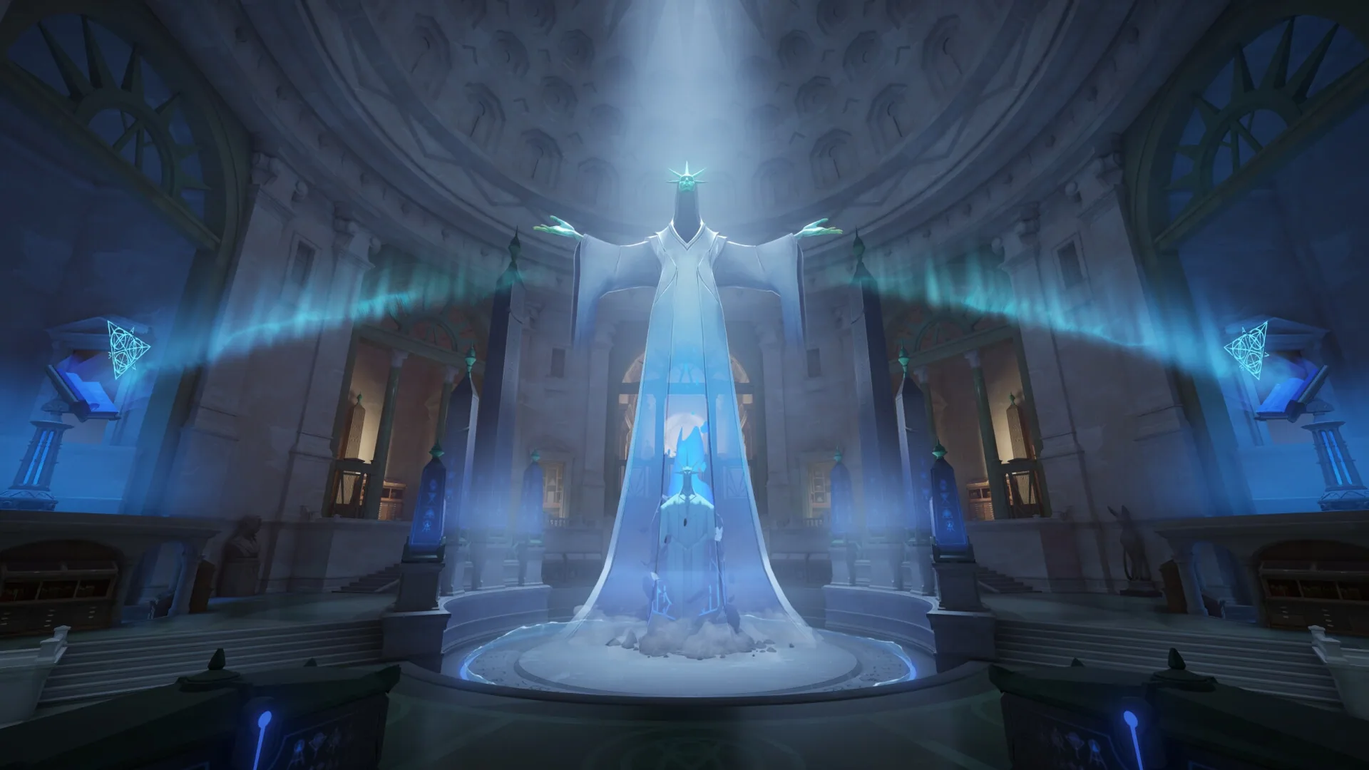 Deadlock blue shrine interior