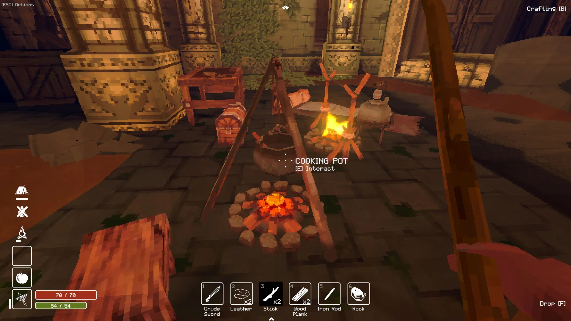 Barred hall in Deep Dish Dungeon
