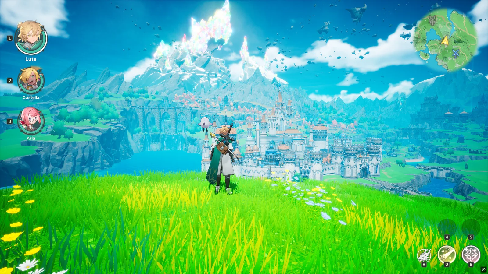 Lute looking toward Orbis in DragonSword Awakening