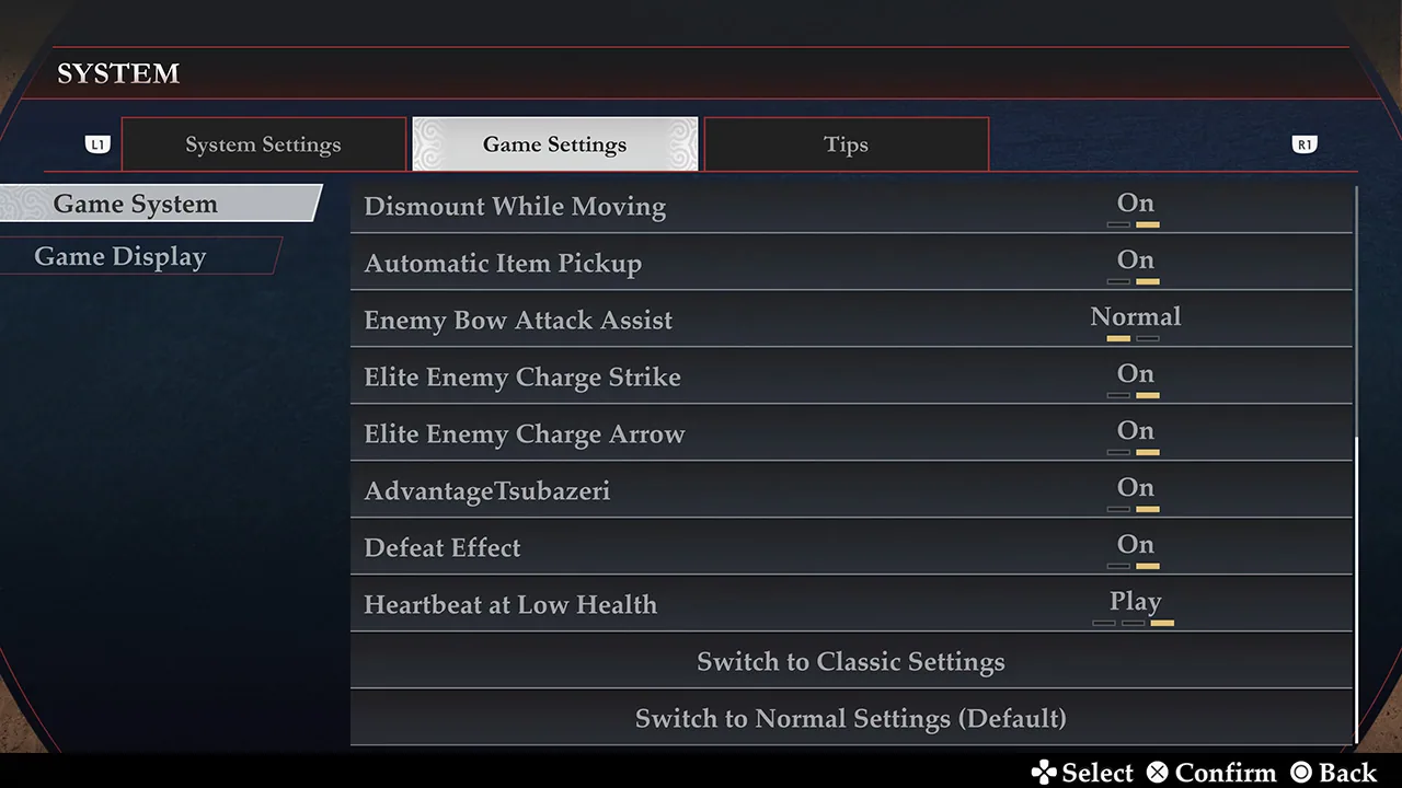 Official Classic Settings still