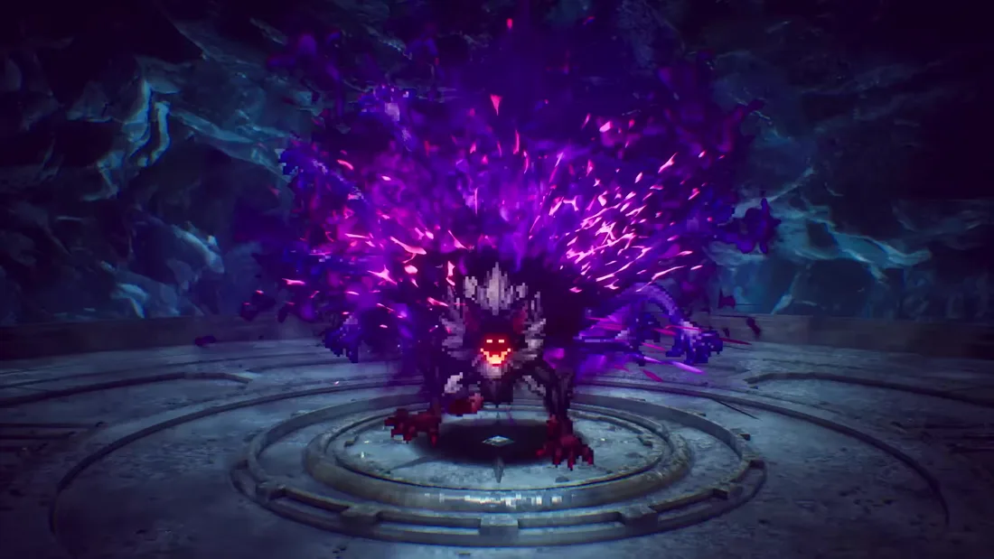 Magicite energy bursting during combat