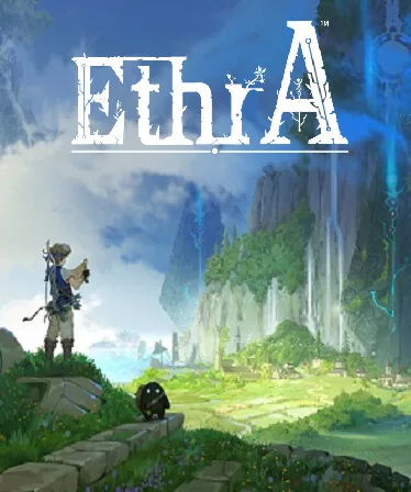 Steam hero capsule key art for EthrA.