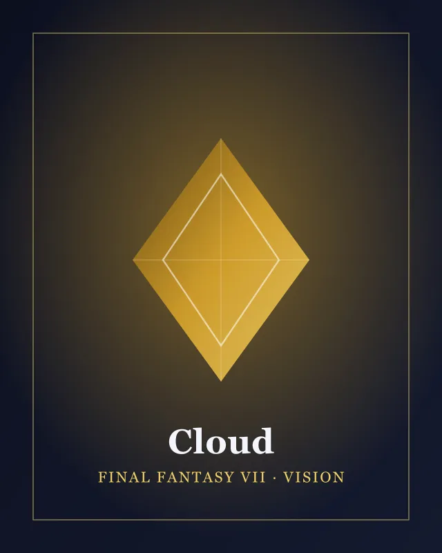 Cloud — Final Fantasy VII · Vision