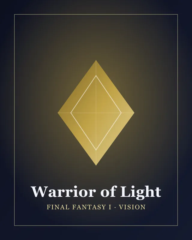Warrior of Light — Final Fantasy I · Vision