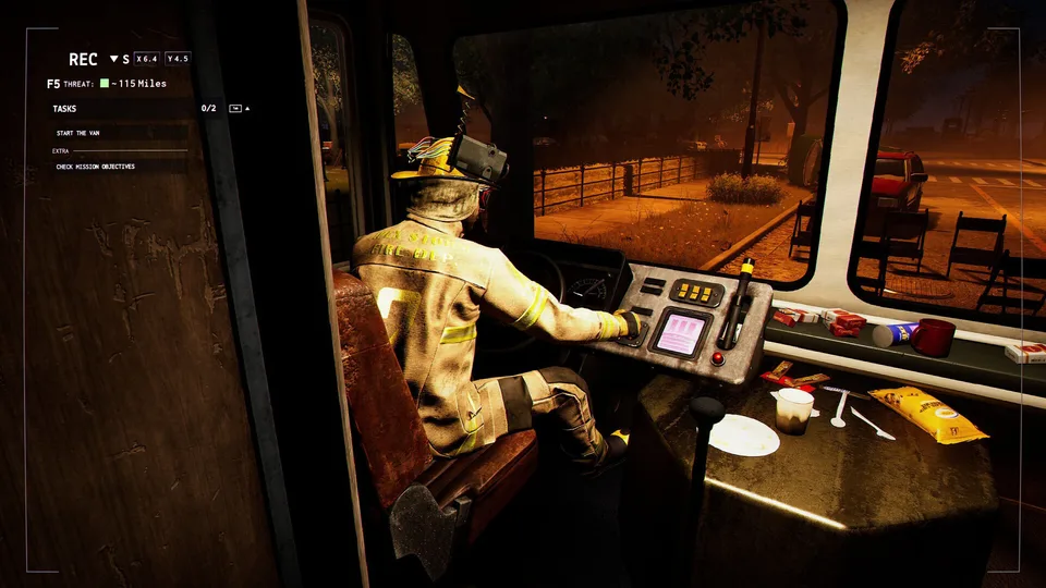 Hazard scene tied to Funnel Runners achievement systems