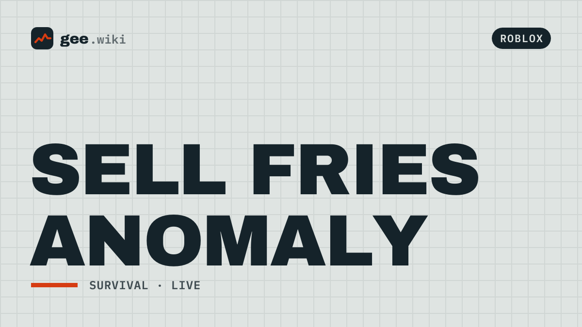 Sell Fries Anomaly cover art
