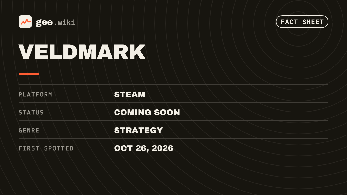 Veldmark: Fact sheet card