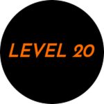 Official Roblox badge icon for Level 20.