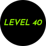 Official Roblox badge icon for Level 40.