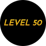 Official Roblox badge icon for Level 50.