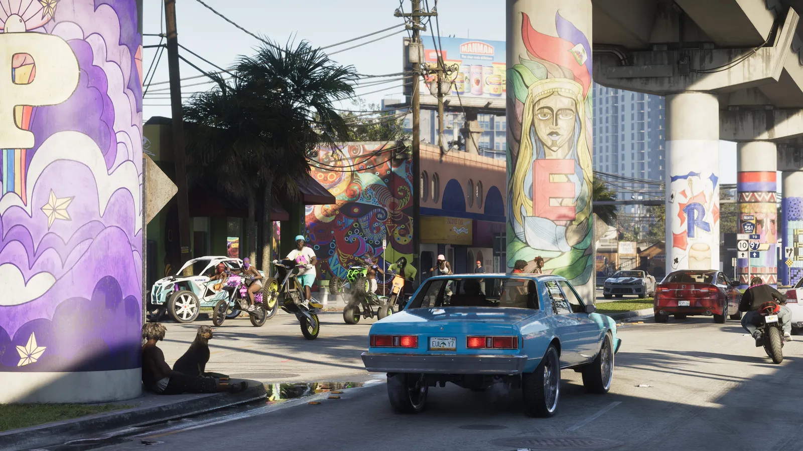 Licensed radio in the leaked clips — official Grand Theft Auto VI screenshot