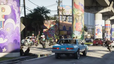 Licensed radio in the leaked clips — official Grand Theft Auto VI screenshot