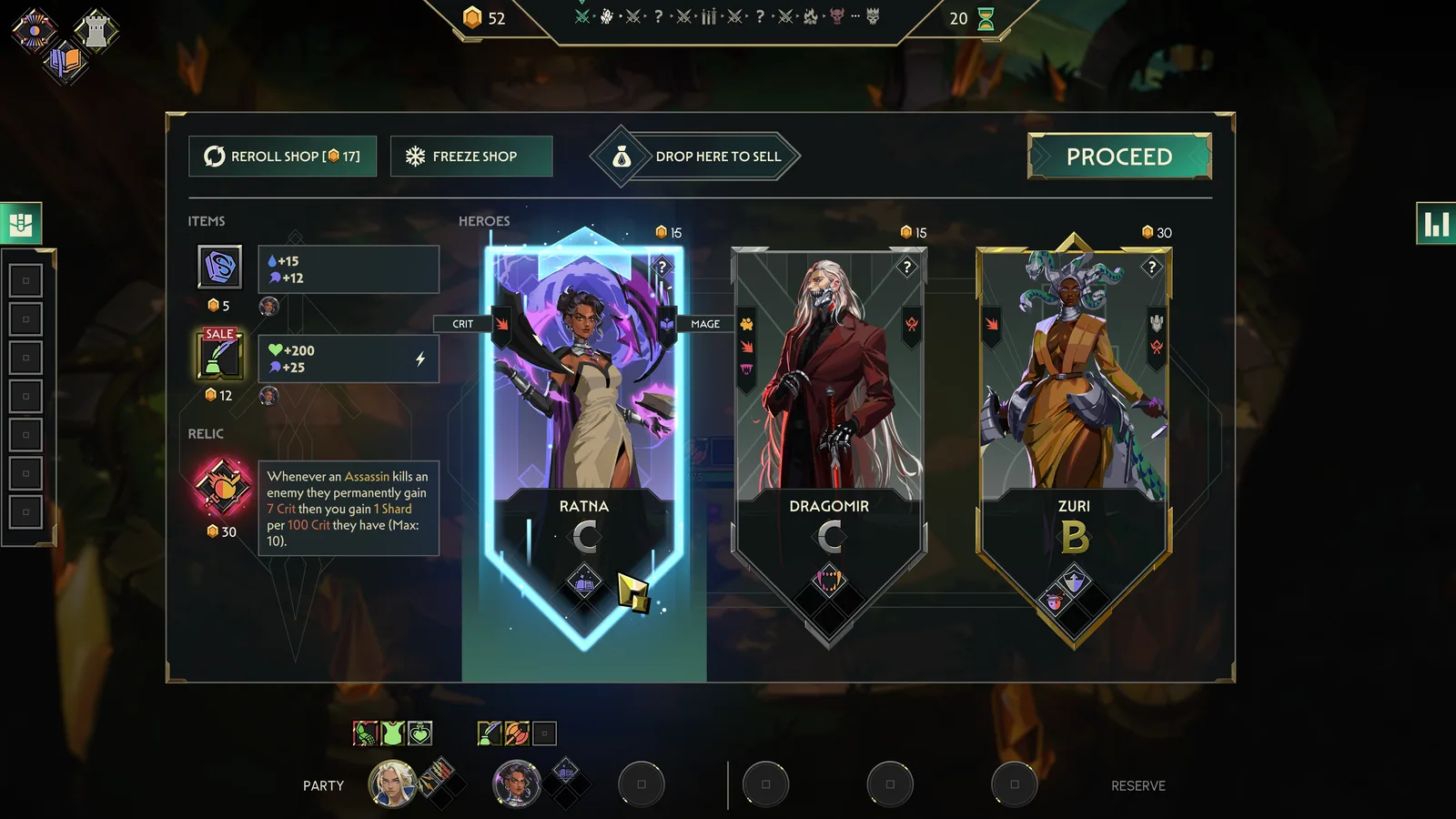 Guildrun key art showing guild combat fantasy composition