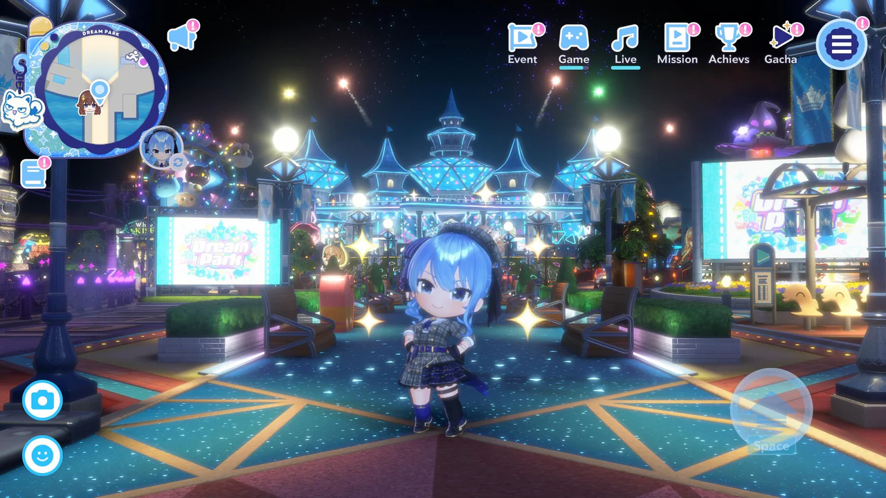 hololive Dreamsの夜のDream Park