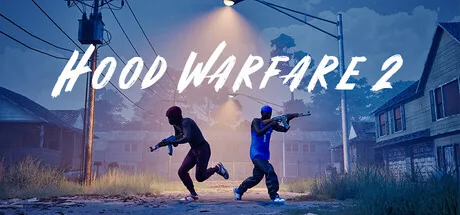 Two players sprinting a residential street under the title