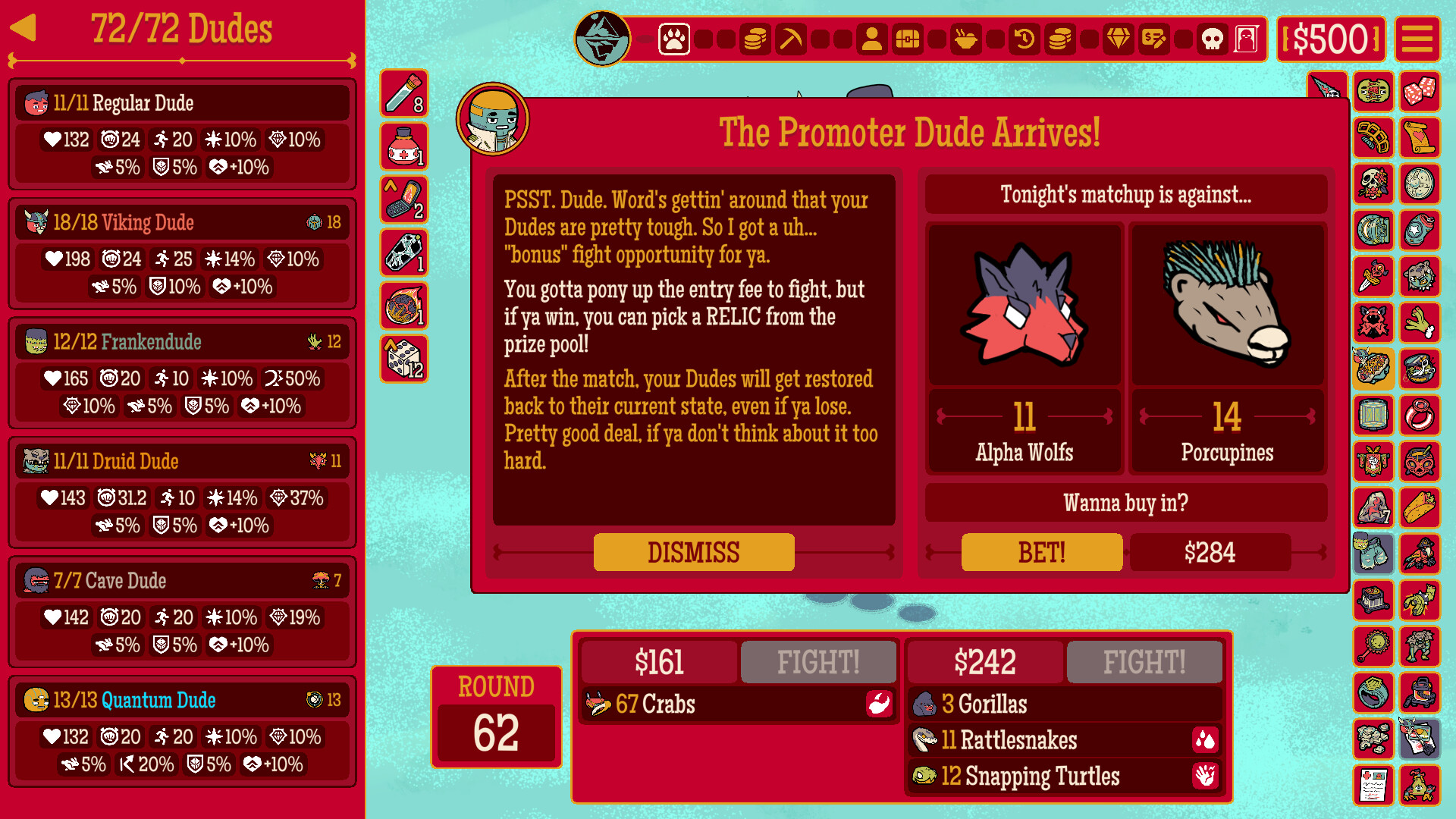 Official image — How Many Dudes? characters · chaos scene