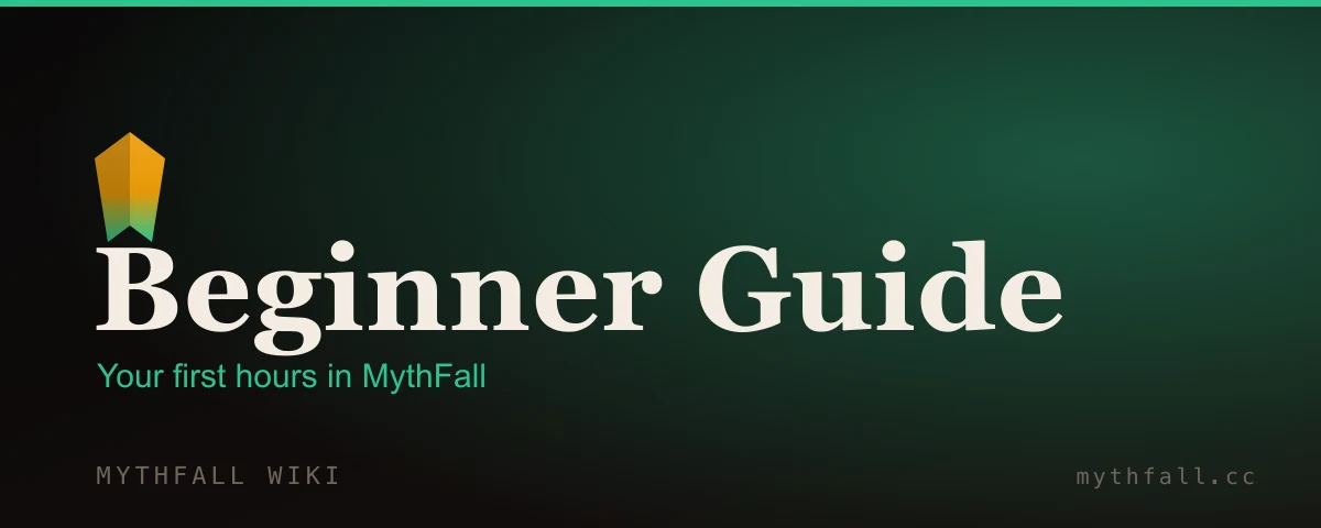 MythFall beginner guide banner