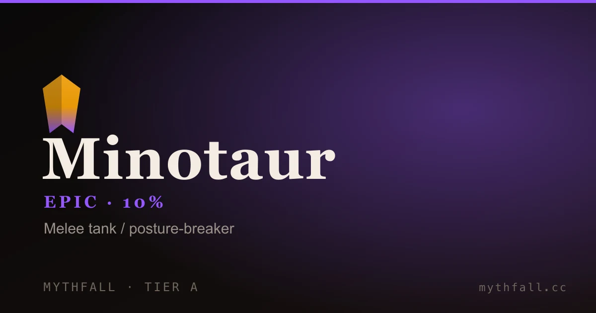 Minotaur — Epic MythFall race