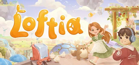Loftia logo over a sky island beside the skill tracks