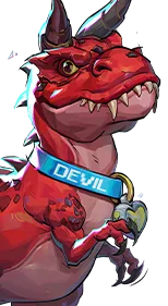 Official Devil Dinosaur hero card from Marvel Rivals