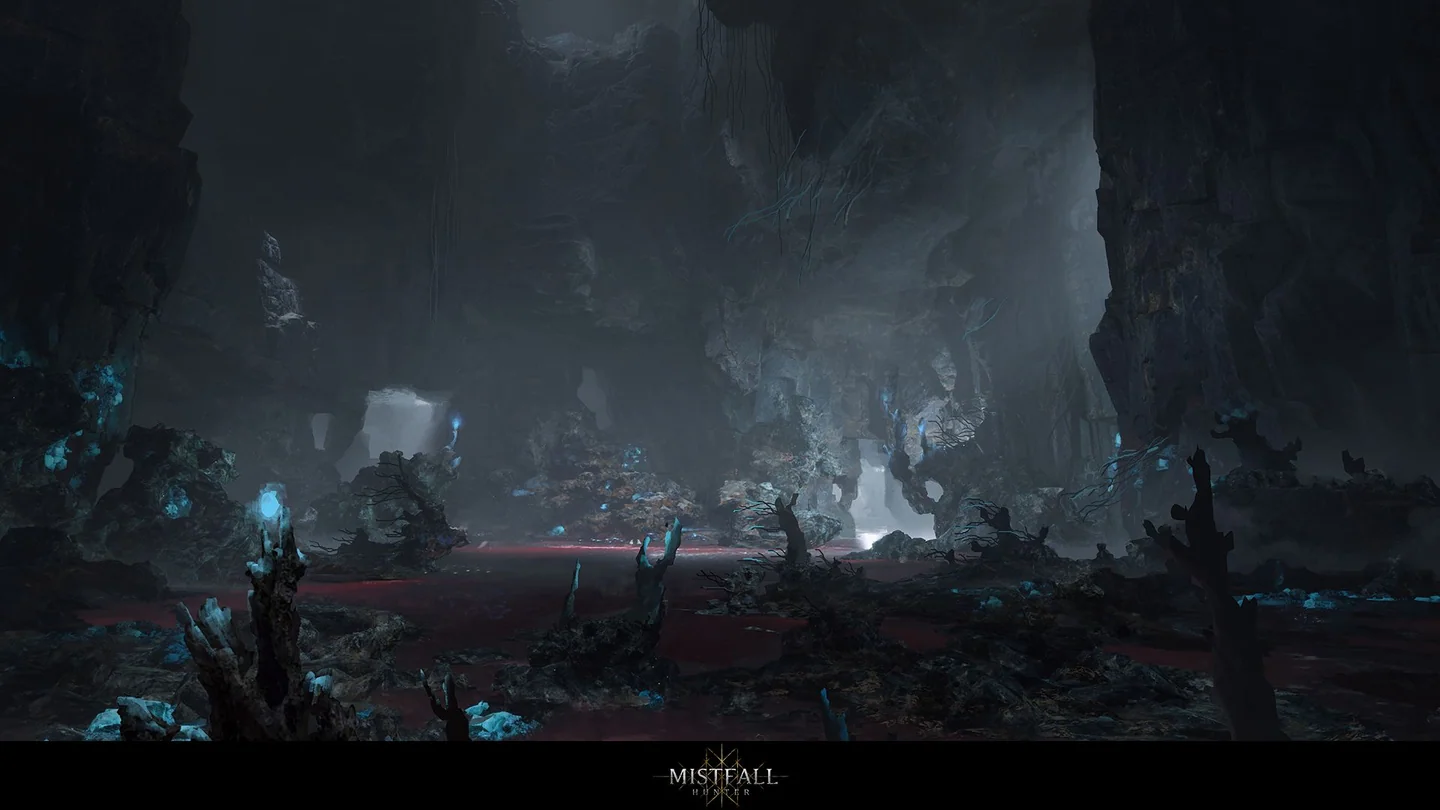 Mistfall Hunter class and combat artwork supporting the Shadowstrix field guide