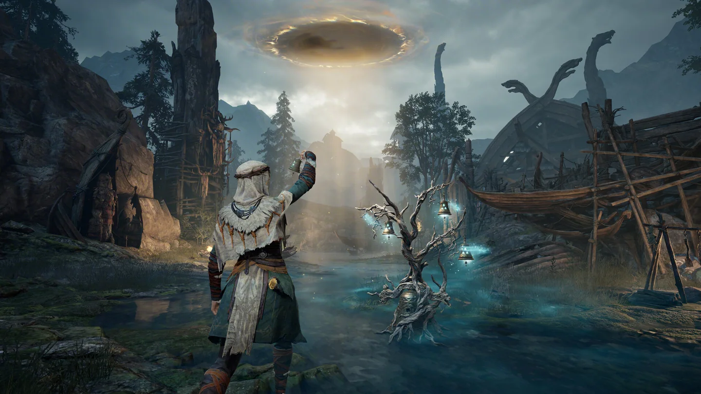 The six playable Mistfall Hunter classes assembled in official key art