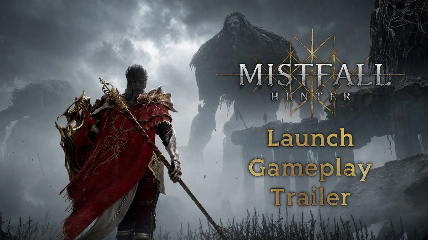 Official Mistfall Hunter launch trailer artwork