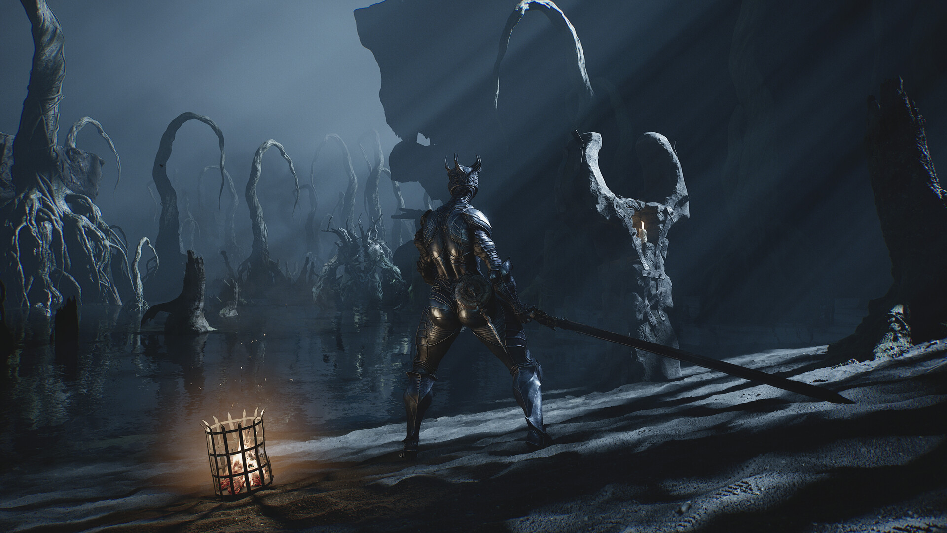 Official Mortal Shell II gameplay image supporting the weapons reference.