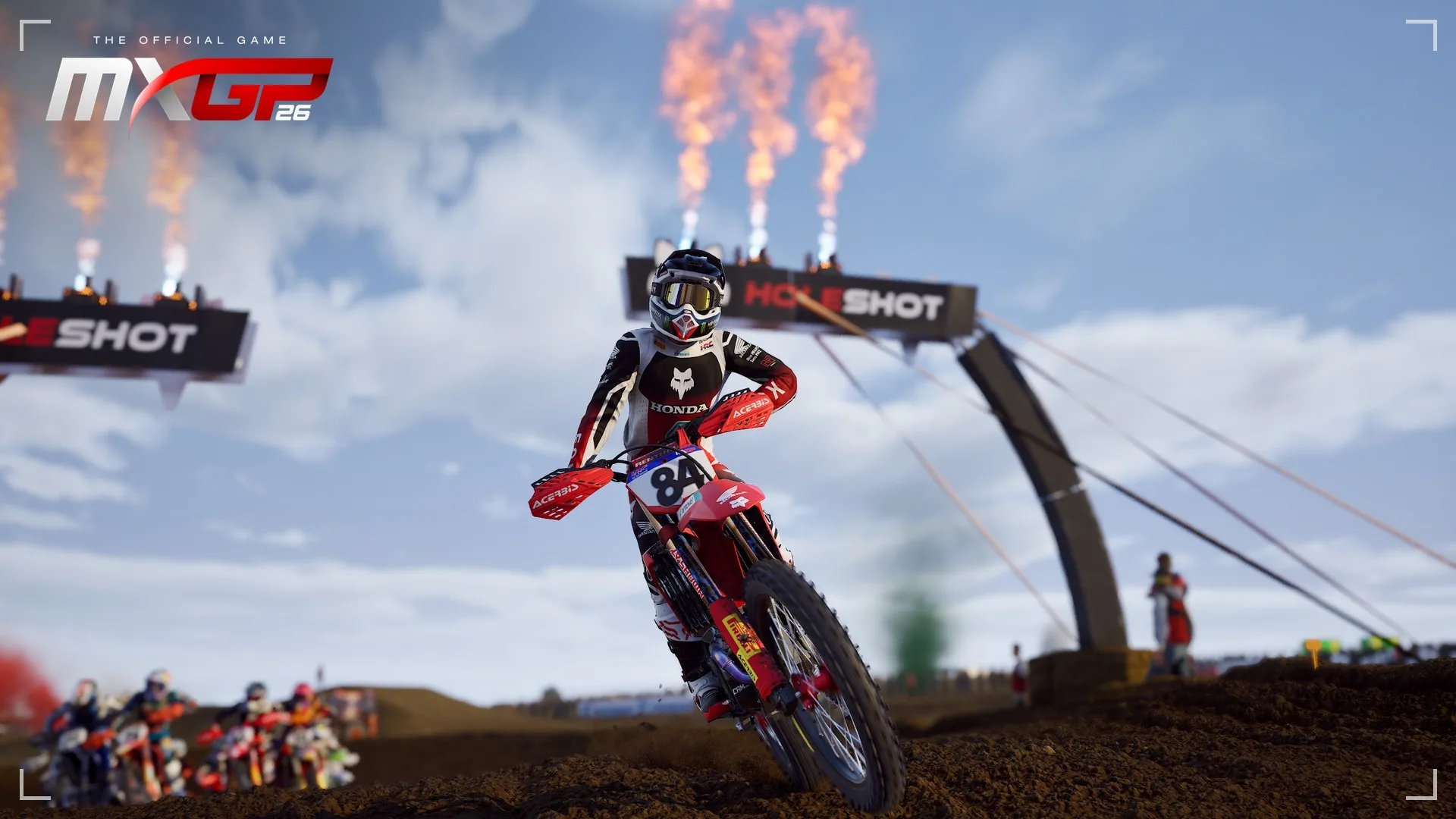 MXGP 26 bike on a rutted straight