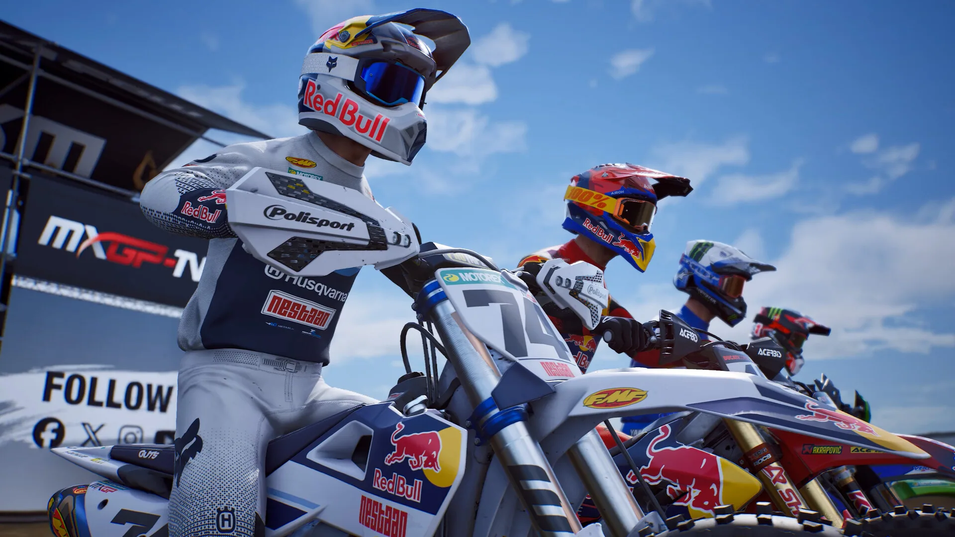 MXGP 26 rider railing a berm