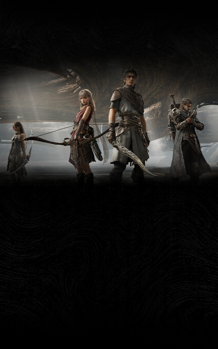 Official mobile still of the four-Weaver cavern lineup used on the co-op feature.