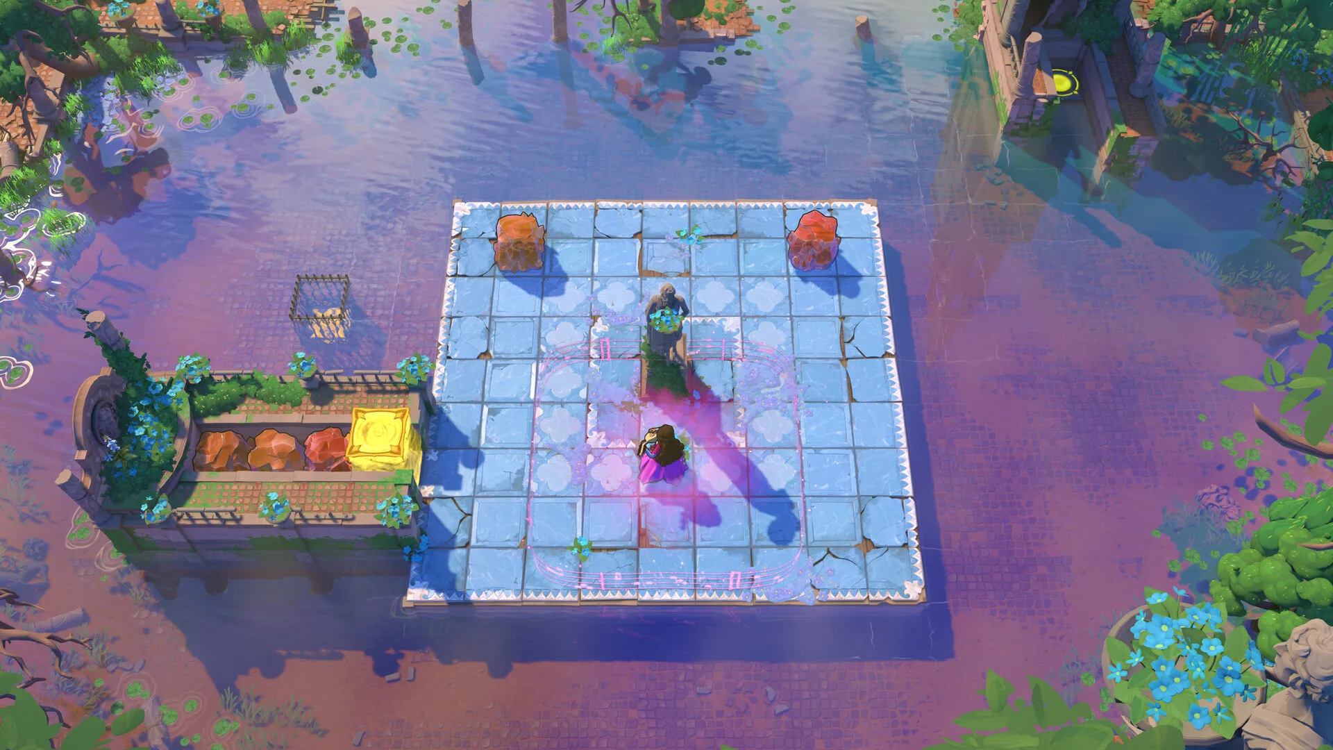 Screenshot of a multi-body hauling puzzle