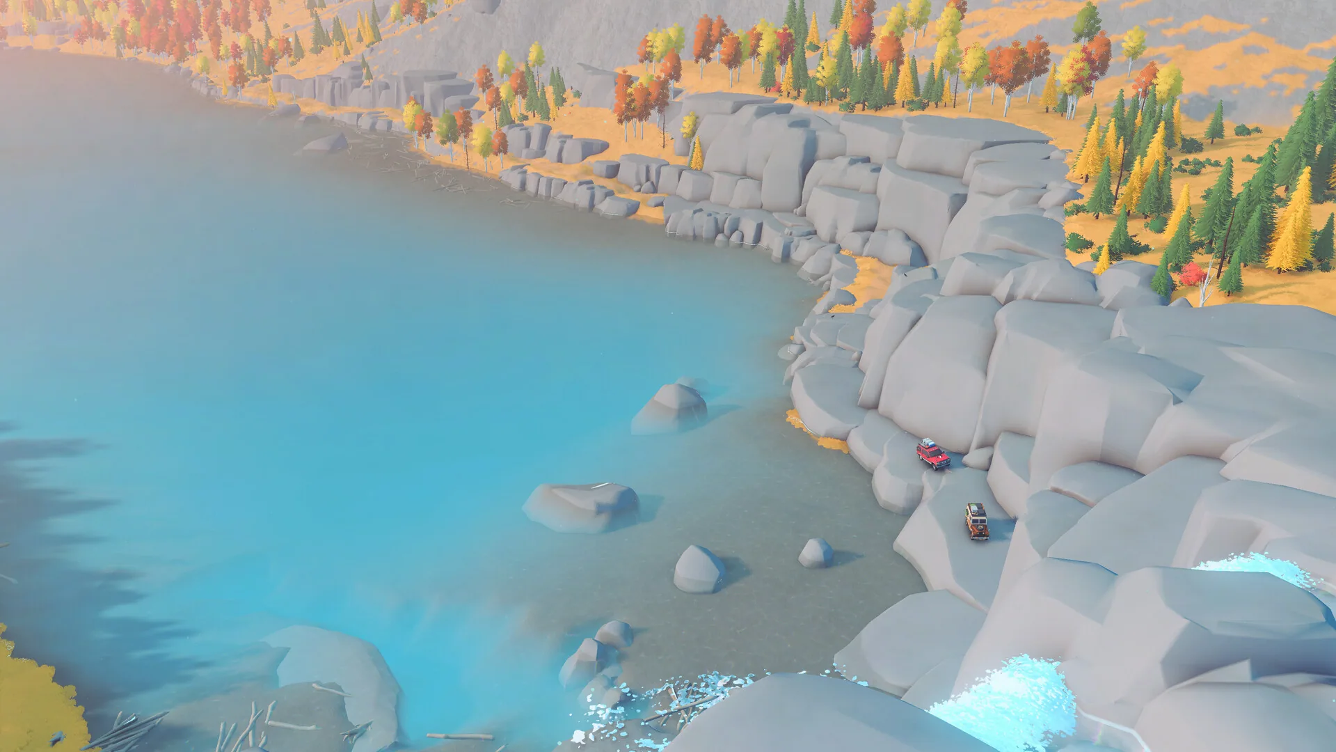 Gameplay screenshot from over the hill