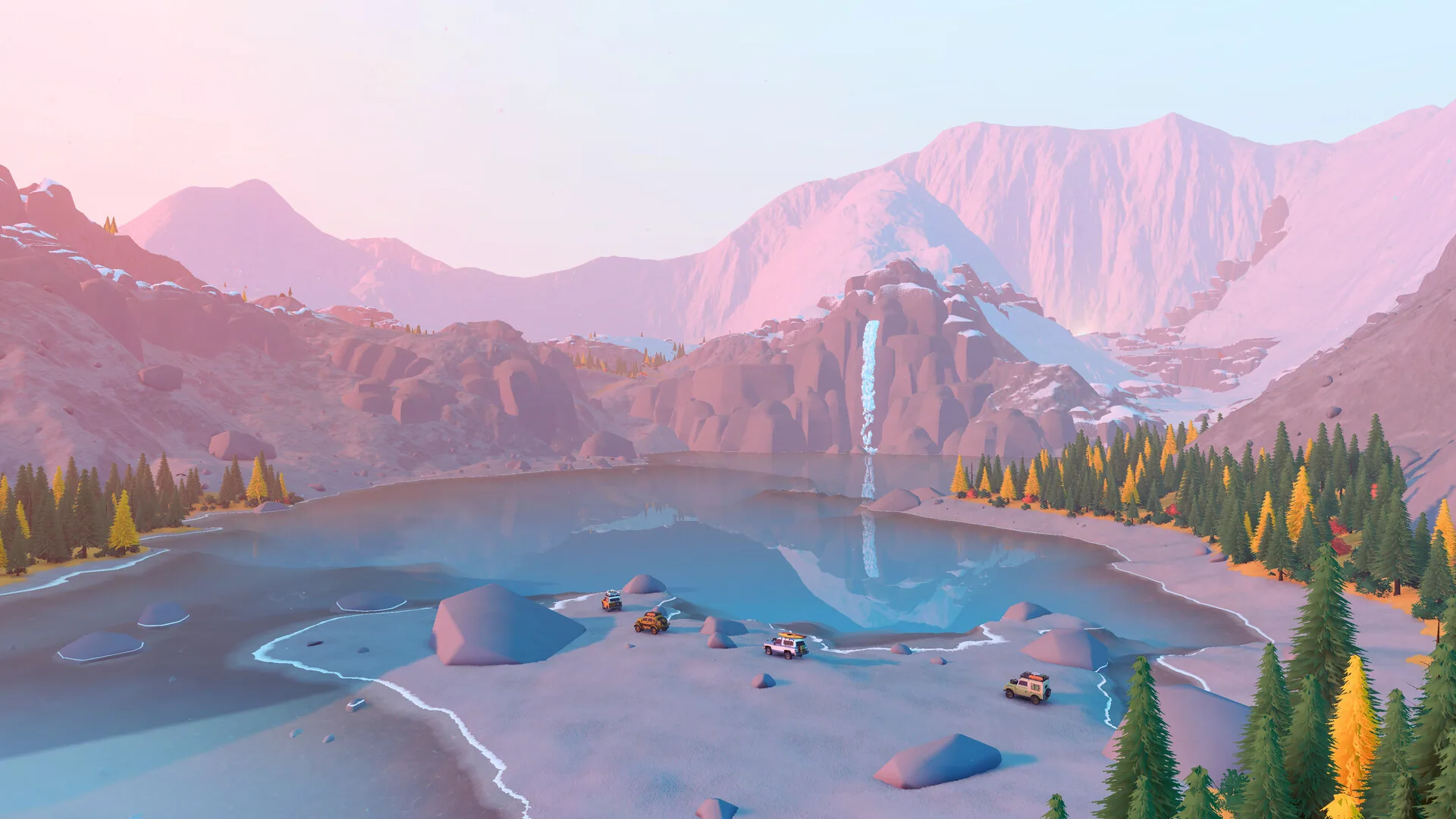Gameplay screenshot from over the hill