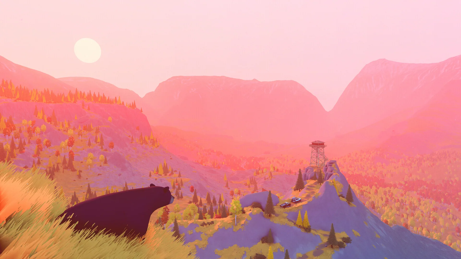 Gameplay screenshot from over the hill