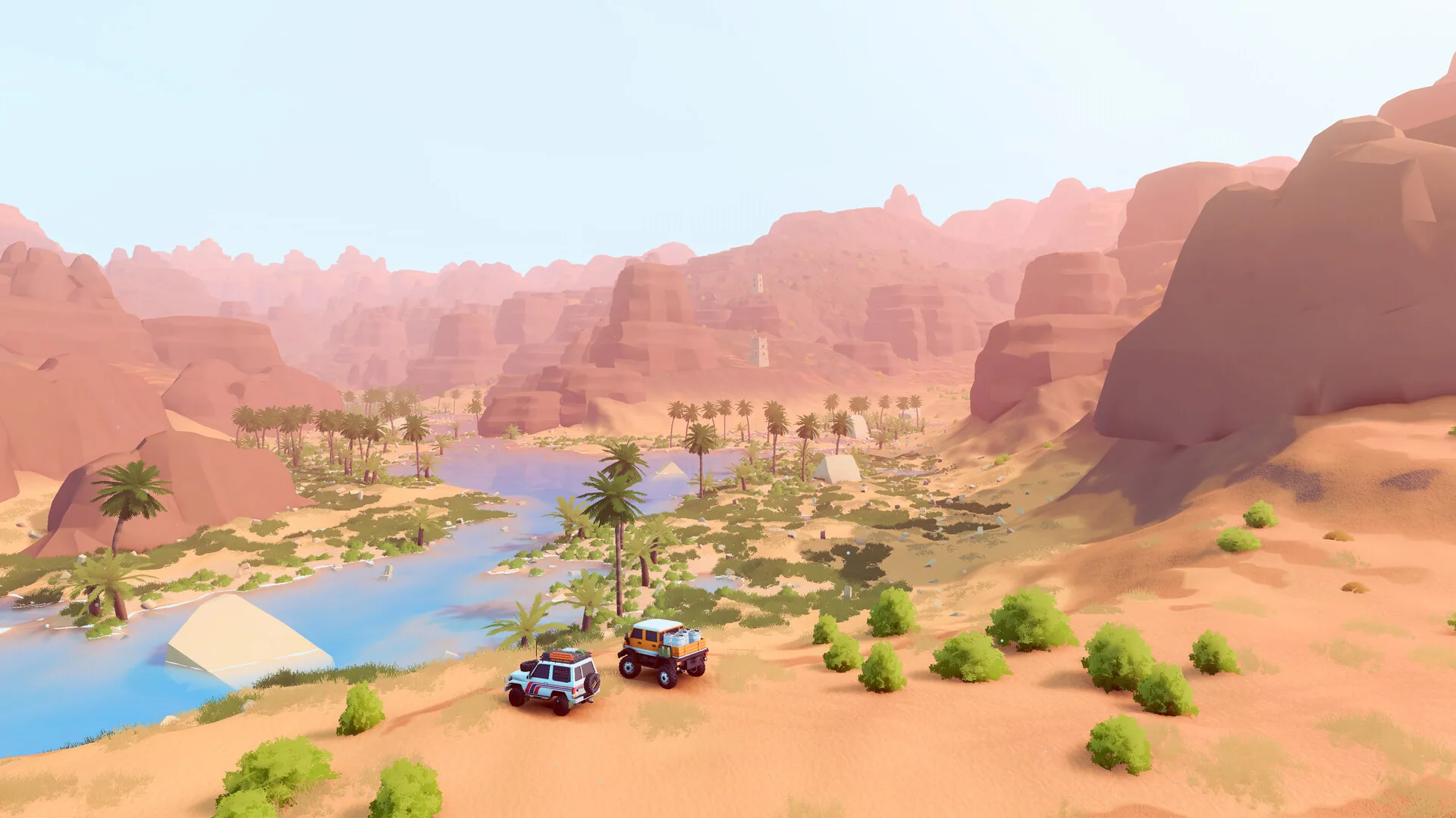 Gameplay screenshot from over the hill