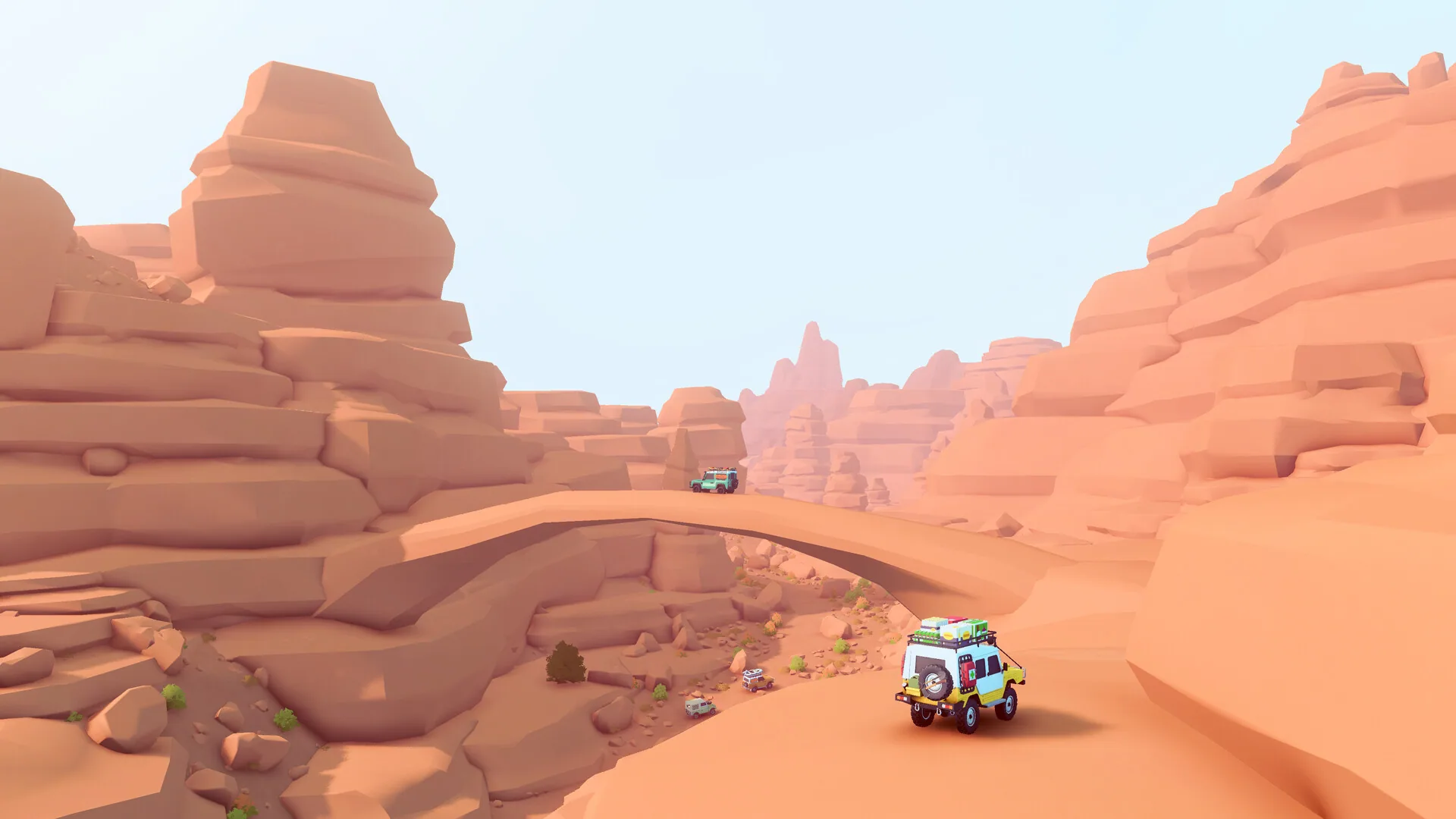 Gameplay screenshot from over the hill