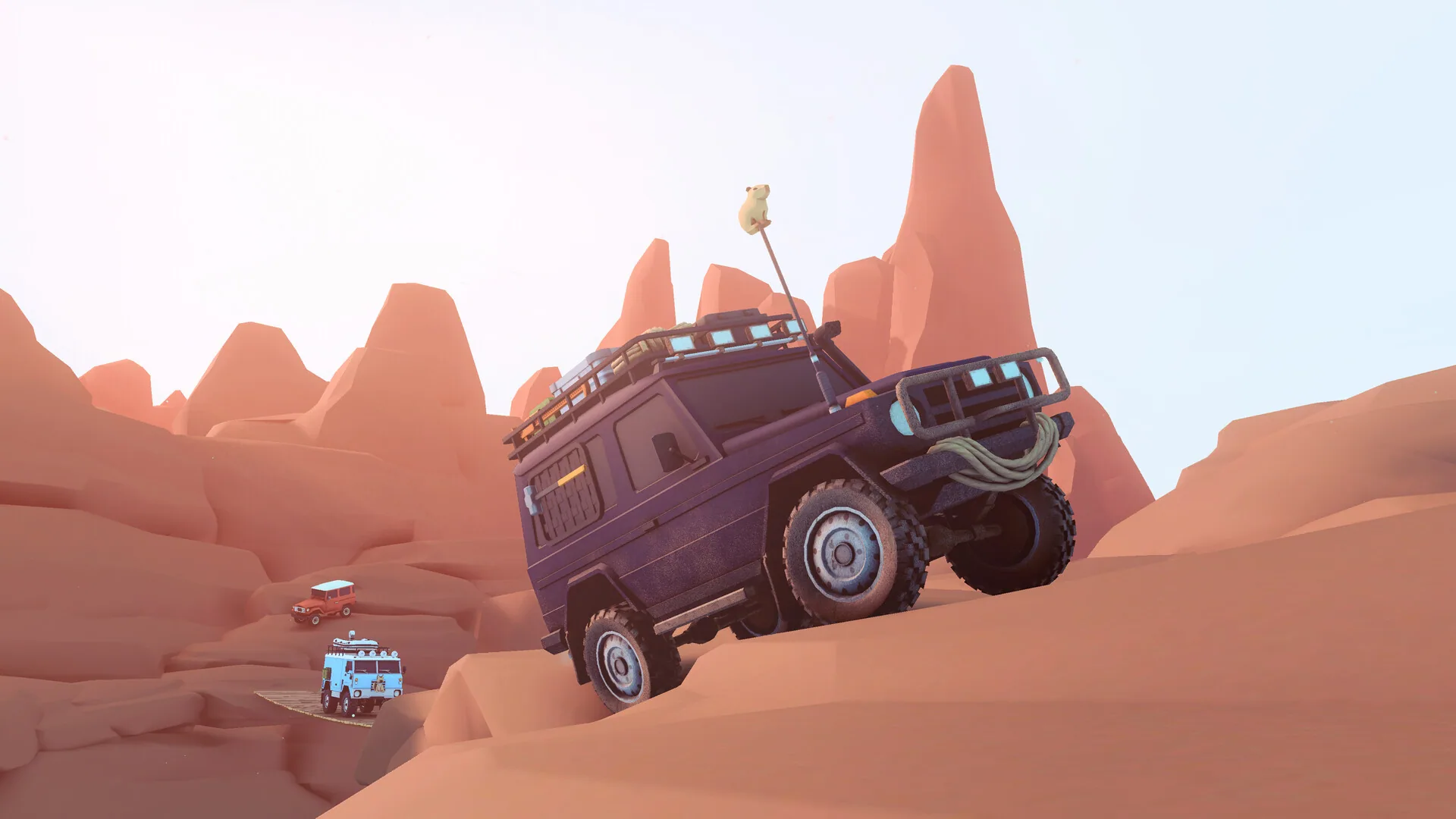 Gameplay screenshot from over the hill