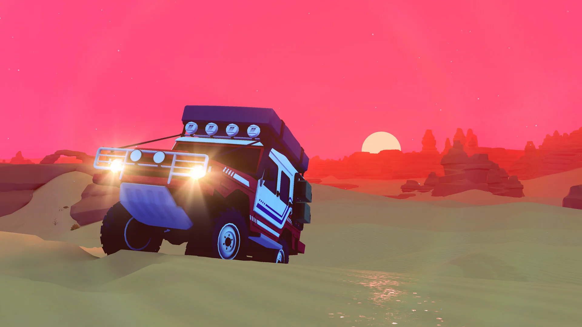 Gameplay screenshot from over the hill