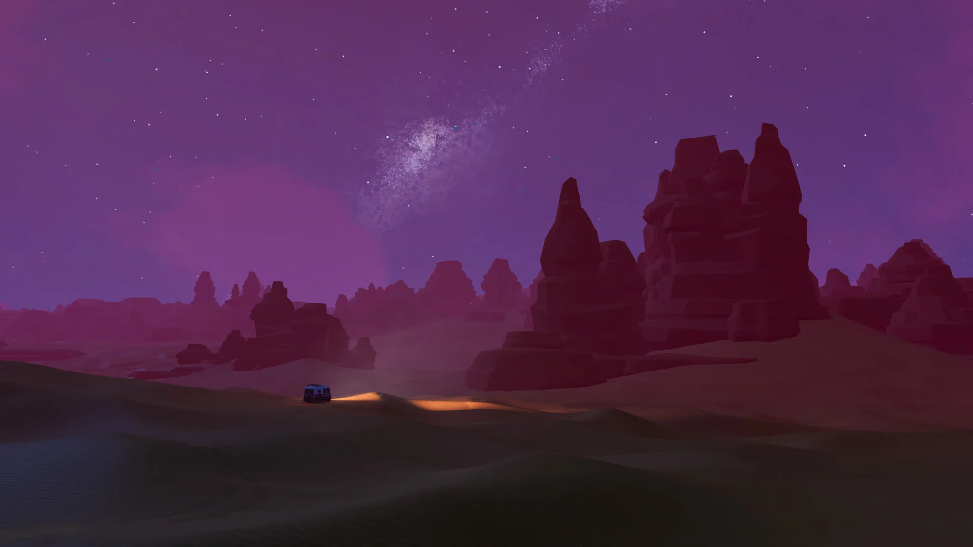 Gameplay screenshot from over the hill